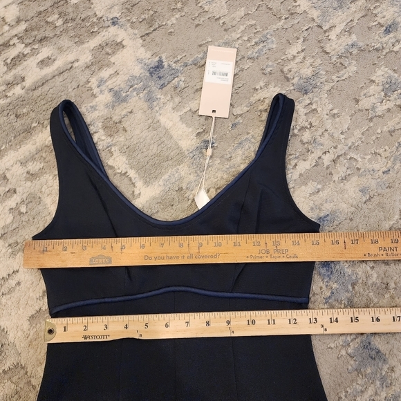 NWT Keepsake The Label Navy Meraz Midi Dress. Size small. Stretch.  Sample. - Picture 14 of 16